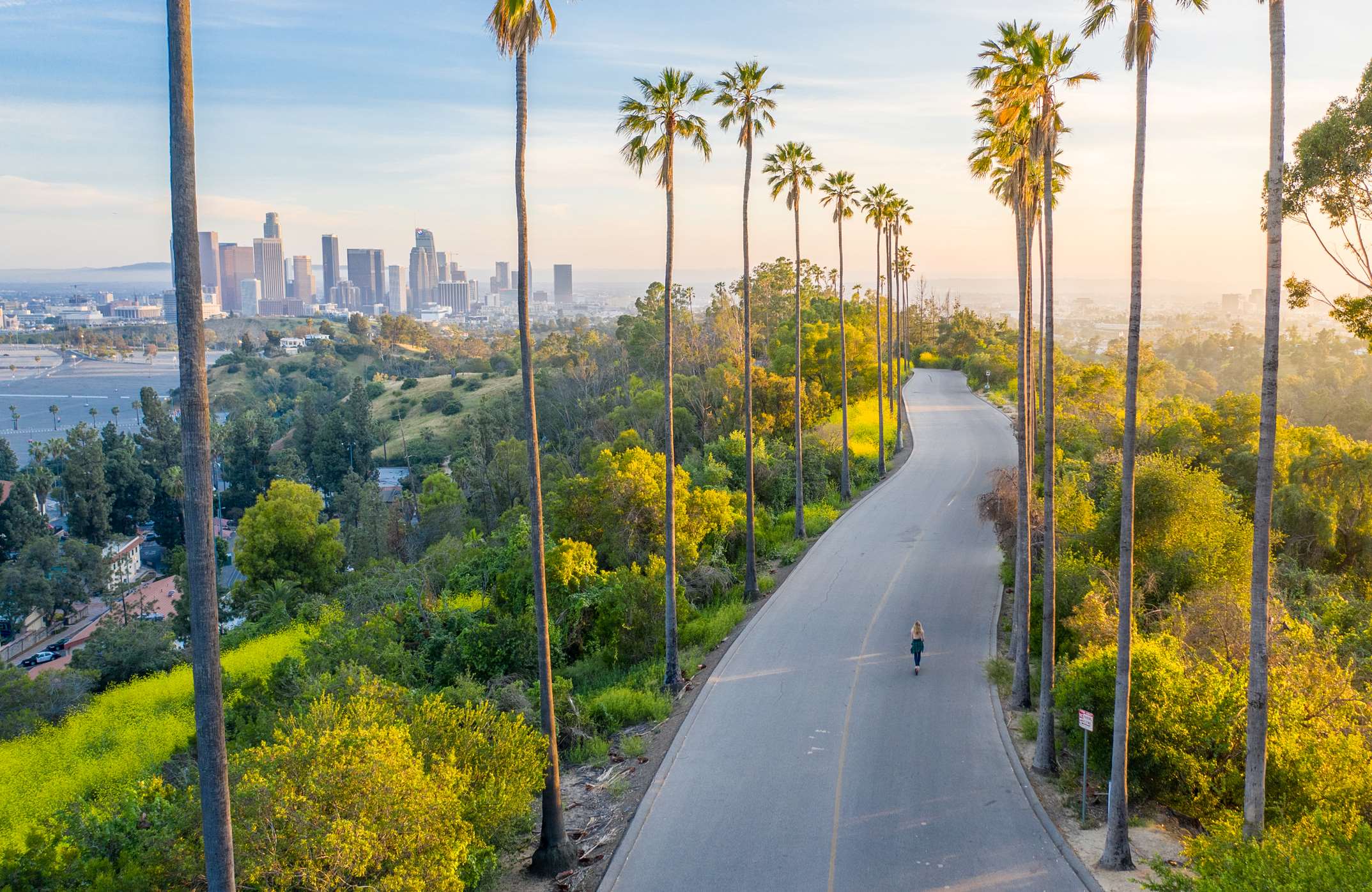 California outdoor landscape from above