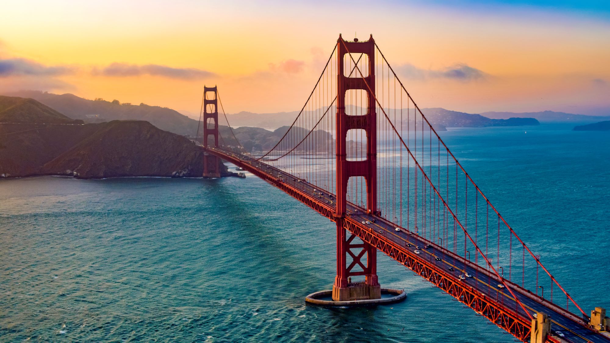 Golden Gate Bridge in San Francisco, California.